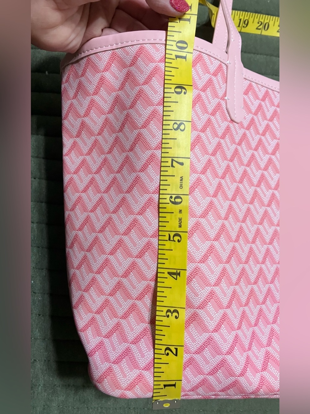 Pink Patterned Tote - Picture 7 of 8